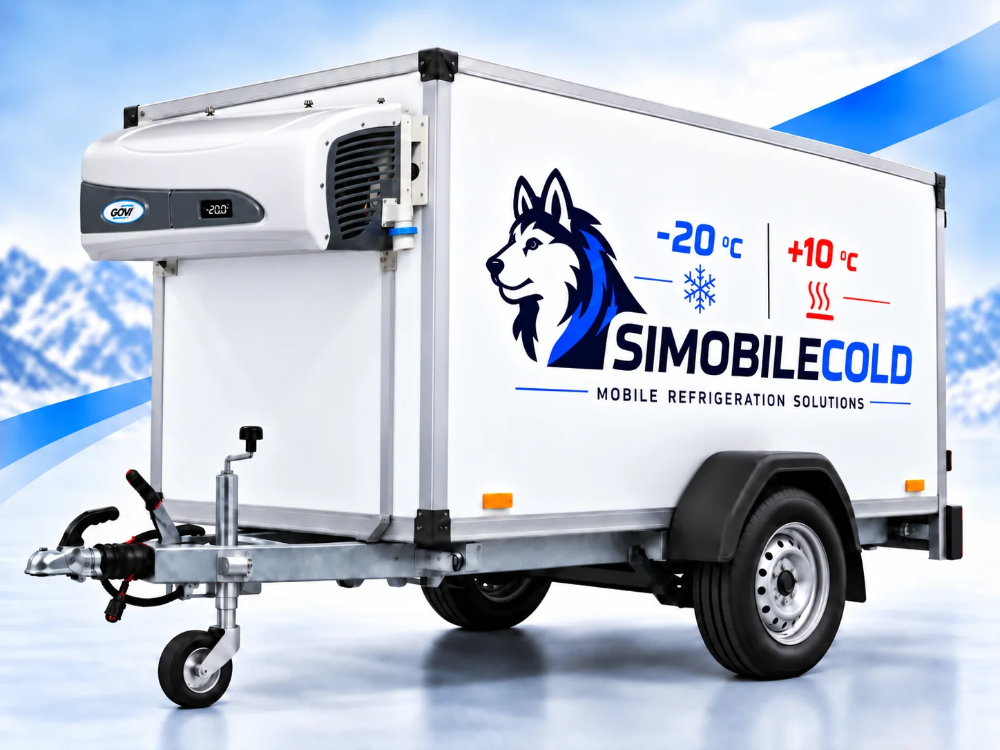 Simobilecold GOVI üniteli tek dingilli frigorifik trailer